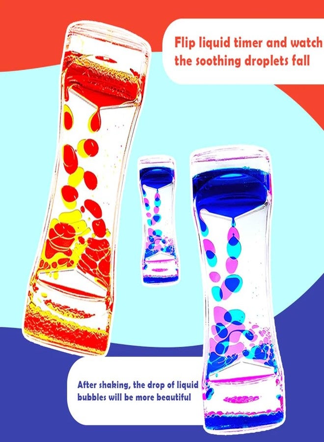 لعبة أبلي الحسية بفقاعات الحركة السائلة - مؤقت تقطير مهدئ وملون للاسترخاء وتحسين المزاج وديكور مكتبي للأطفال والكبار (قد يختلف اللون) - Image 5